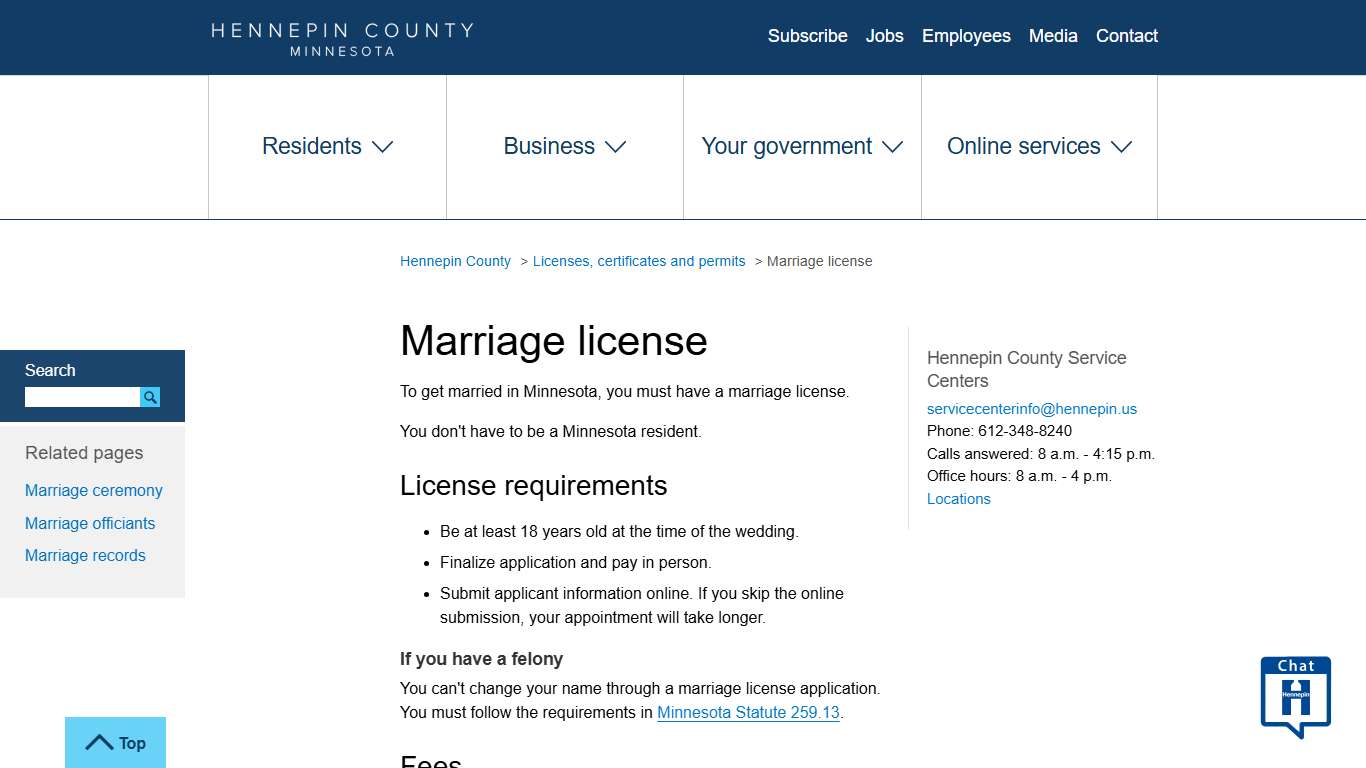 Marriage license | Hennepin County